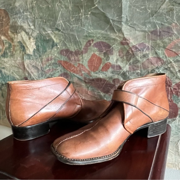 Gucci 1970’s Block Heel Ankle Boots with Buckle Strap - Picture 7 of 13